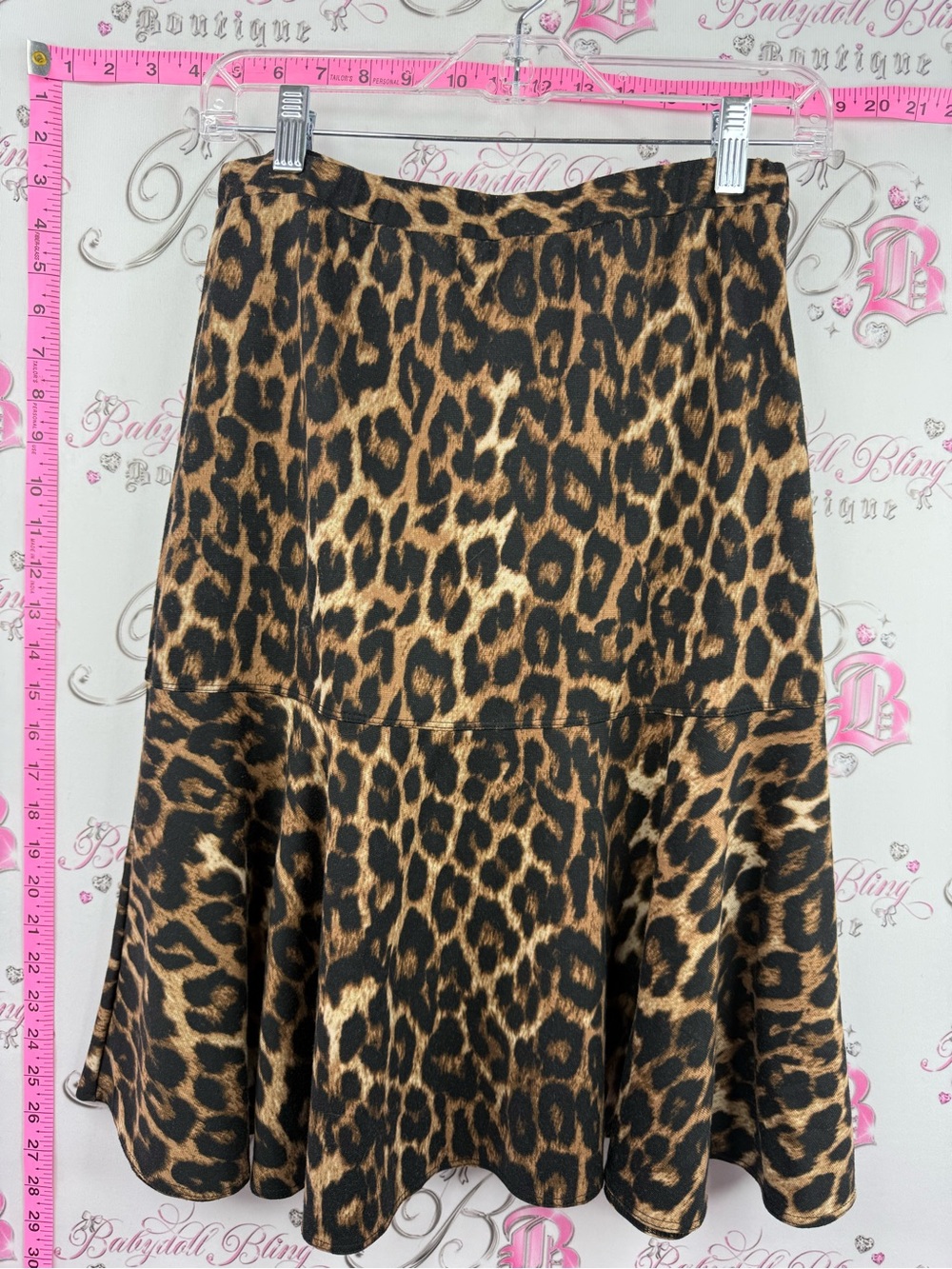 Spense skirt cheetah Leopard Print A-Line Skirt - Brown/Black